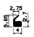 Z1 -1695 - rubber profile - Door-frame profiles Z1 -1695 - rubber profile - Door-frame profiles