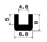 TU1- 1709 - rubber profiles - U shape profiles TU1- 1709 - rubber profiles - U shape profiles