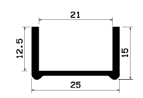 TU1- 1696 - rubber profiles - U shape profiles TU1- 1696 - rubber profiles - U shape profiles