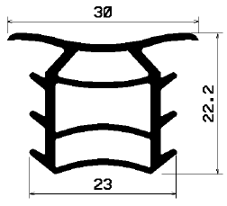 FA 1717 - rubber profiles - Cover and T-profiles FA 1717 - rubber profiles - Cover and T-profiles