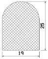 MZS 25717 - EPDM sponge profiles - Semi-circle, D-profiles MZS 25717 - EPDM sponge profiles - Semi-circle, D-profiles