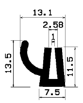 TU1- 1718 - rubber profiles - U shape profiles TU1- 1718 - rubber profiles - U shape profiles