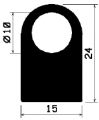 HR 1749 - EPDM rubber profiles - Semi-circle, D-profiles HR 1749 - EPDM rubber profiles - Semi-circle, D-profiles