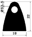 HR 1756 - rubber and silikon profiles - under 100 m - Semi-circle, D-profiles HR 1756 - rubber and silikon profiles - under 100 m - Semi-circle, D-profiles