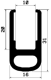 TU1- 1813 - rubber profiles - U shape profiles TU1- 1813 - rubber profiles - U shape profiles