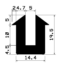TU1- 1820 - rubber profiles - U shape profiles TU1- 1820 - rubber profiles - U shape profiles