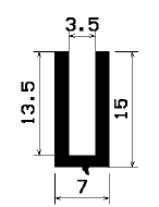 TU1- 1838 - silicone profiles - U shape profiles TU1- 1838 - silicone profiles - U shape profiles
