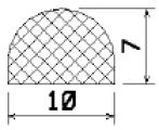 MZS 25752 - EPDM sponge profiles - Semi-circle, D-profiles MZS 25752 - EPDM sponge profiles - Semi-circle, D-profiles