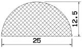 MZS 25753 - EPDM sponge profiles - Semi-circle, D-profiles MZS 25753 - EPDM sponge profiles - Semi-circle, D-profiles