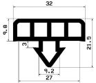 AU 0140/2 1B= 25 m - rubber profiles - under 100 m - Spacer and bumper profiles AU 0140/2 1B= 25 m - rubber profiles - under 100 m - Spacer and bumper profiles