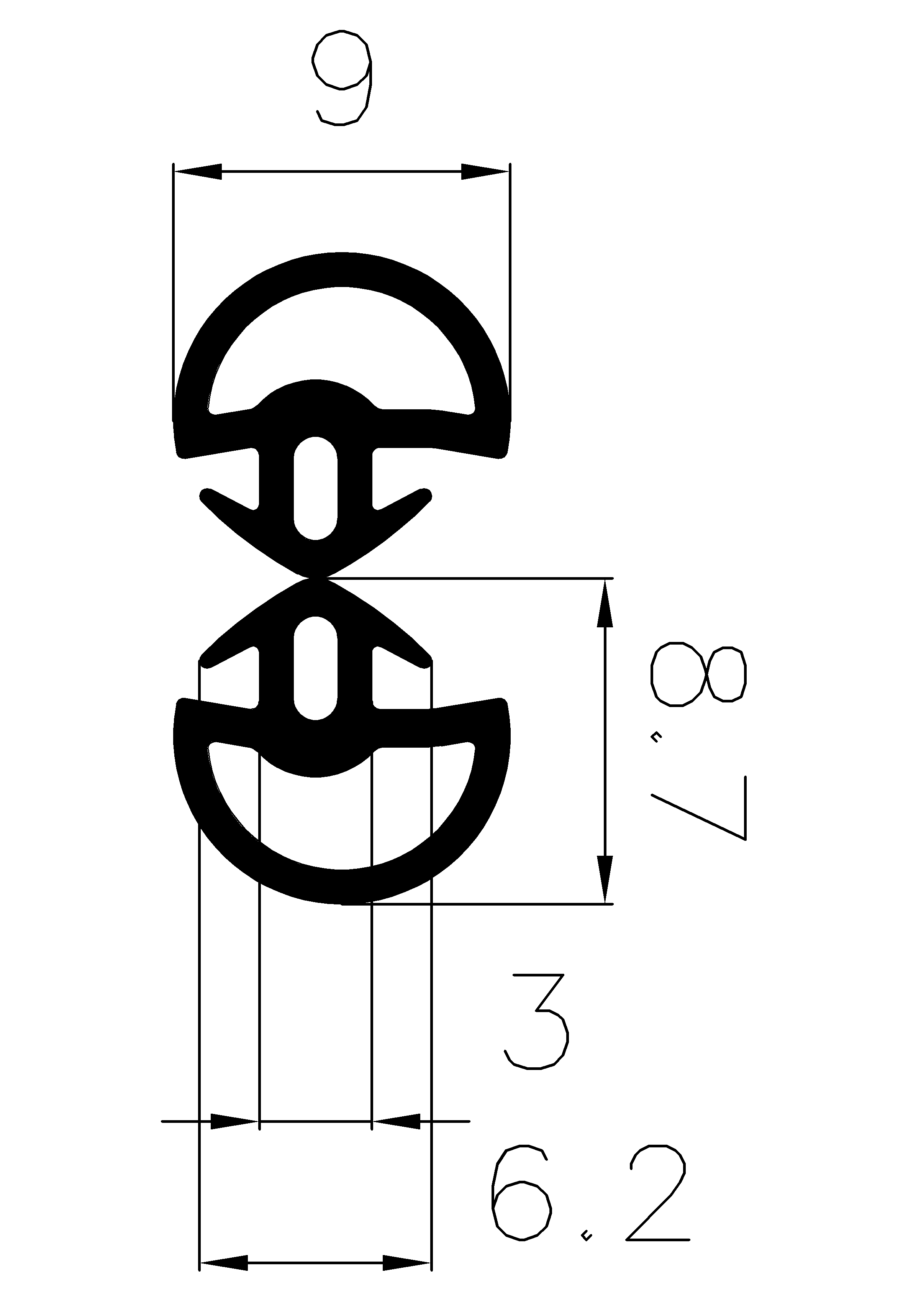 6530160KG - rubber profile - Door-frame profiles 6530160KG - rubber profile - Door-frame profiles