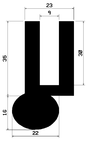 TU1- 1881 - rubber profiles - U shape profiles TU1- 1881 - rubber profiles - U shape profiles