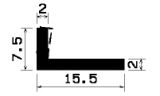 Wi 1895 1B=50 m - rubber profiles - under 100 m - Angle shape profiles Wi 1895 1B=50 m - rubber profiles - under 100 m - Angle shape profiles