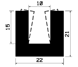 TU1- 1898 - silicone profiles - U shape profiles TU1- 1898 - silicone profiles - U shape profiles