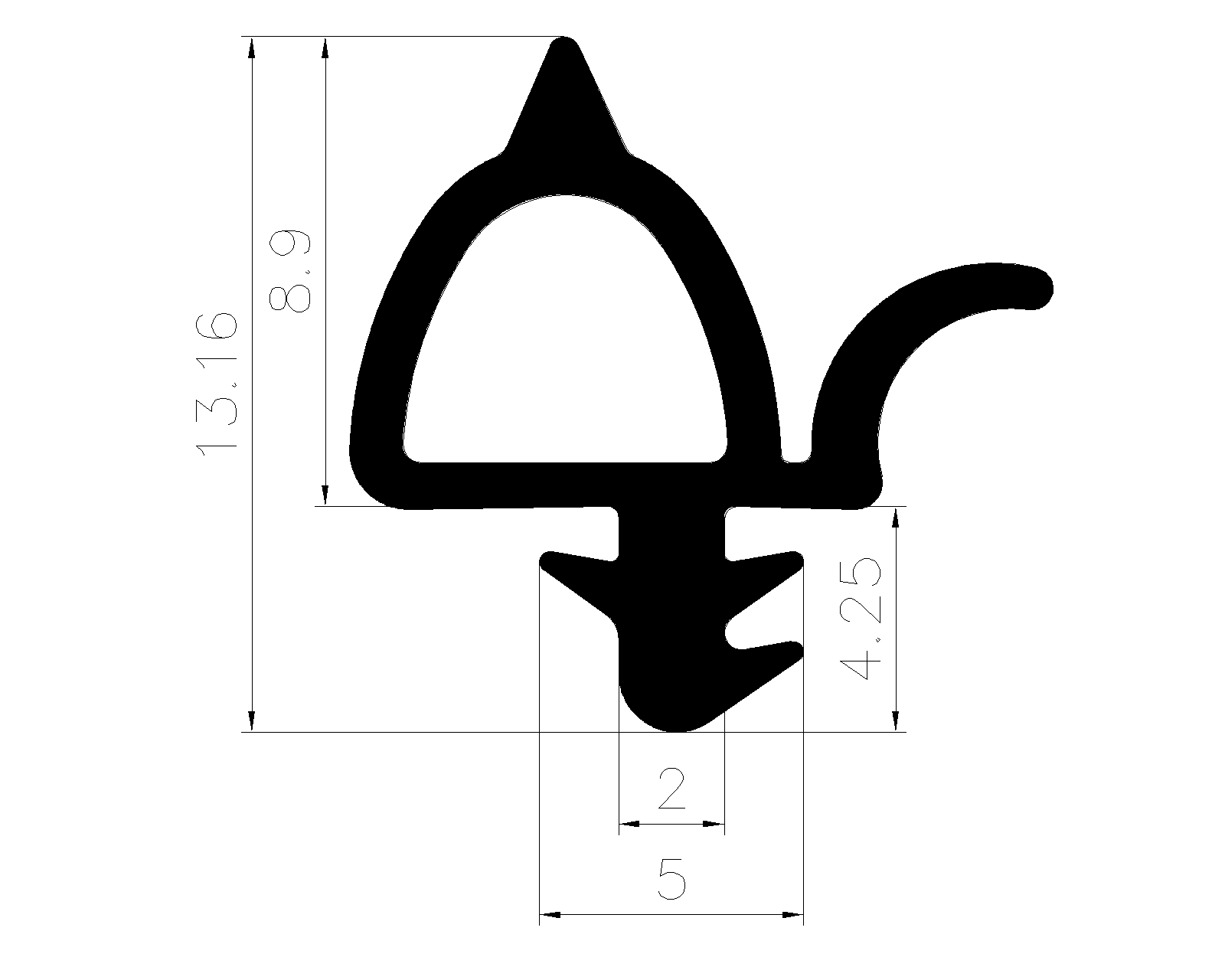 660160KG - rubber profile - Door-frame profiles 660160KG - rubber profile - Door-frame profiles