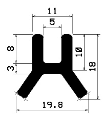 TU1- 1890 - silicone profiles - U shape profiles TU1- 1890 - silicone profiles - U shape profiles