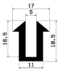 TU1- 1909 - rubber profiles - U shape profiles TU1- 1909 - rubber profiles - U shape profiles