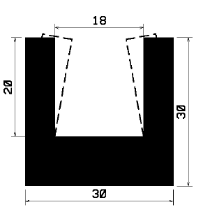 TU1- 1921 - rubber profiles - U shape profiles TU1- 1921 - rubber profiles - U shape profiles