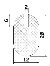 MZS 25757 - sponge profiles - U shape profiles MZS 25757 - sponge profiles - U shape profiles