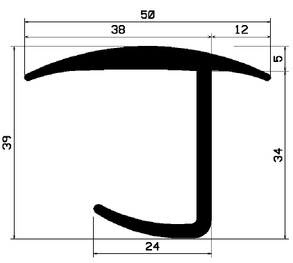FA 2051 - rubber profiles - Cover and T-profiles FA 2051 - rubber profiles - Cover and T-profiles