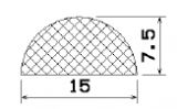 1B= 50 m MZS 25776 - rubber and silikon profiles - under 100 m - Semi-circle, D-profiles 1B= 50 m MZS 25776 - rubber and silikon profiles - under 100 m - Semi-circle, D-profiles