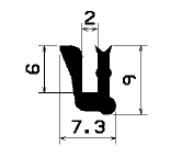 TU1- 2122 - silicone profiles - U shape profiles TU1- 2122 - silicone profiles - U shape profiles