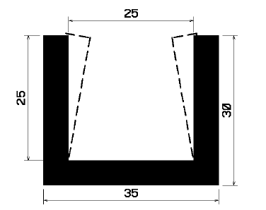 TU1- 2125 - rubber profiles - U shape profiles TU1- 2125 - rubber profiles - U shape profiles