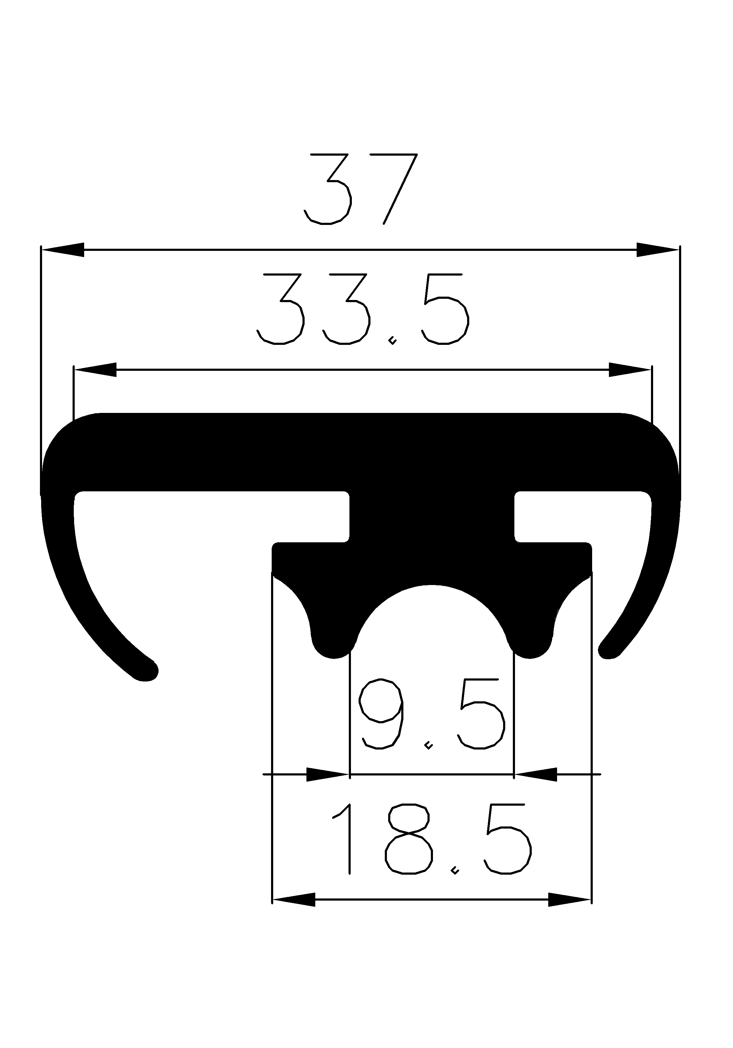 7360365KG - rubber profiles - Cover and T-profiles 7360365KG - rubber profiles - Cover and T-profiles