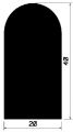 HR 2460 - EPDM rubber profiles - Semi-circle, D-profiles HR 2460 - EPDM rubber profiles - Semi-circle, D-profiles