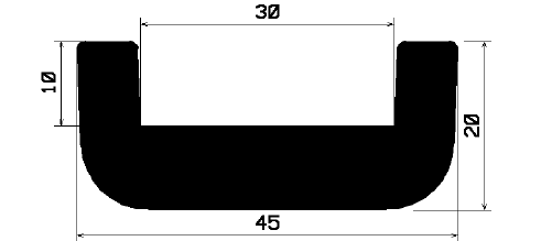 TU1- 2158 - rubber profiles - U shape profiles TU1- 2158 - rubber profiles - U shape profiles