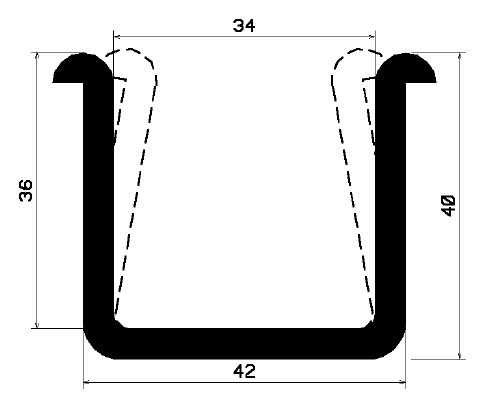 TU1- 2164 - rubber profiles - U shape profiles TU1- 2164 - rubber profiles - U shape profiles