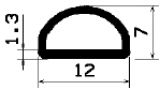 HR 2185 - EPDM rubber profiles - Semi-circle, D-profiles HR 2185 - EPDM rubber profiles - Semi-circle, D-profiles