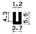 TU1- 2237 - rubber profiles - U shape profiles TU1- 2237 - rubber profiles - U shape profiles