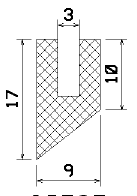 MZS 25787 - sponge profiles - U shape profiles MZS 25787 - sponge profiles - U shape profiles