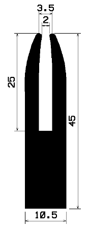 TU1- 2262 - rubber profiles - U shape profiles TU1- 2262 - rubber profiles - U shape profiles