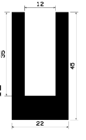 TU1- 0806 - rubber profiles - U shape profiles TU1- 0806 - rubber profiles - U shape profiles
