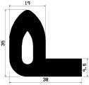 FN 2321 - EPDM profiles - Flag or 'P' profiles FN 2321 - EPDM profiles - Flag or 'P' profiles