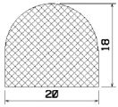 MZS 25801 - EPDM sponge profiles - Semi-circle, D-profiles MZS 25801 - EPDM sponge profiles - Semi-circle, D-profiles
