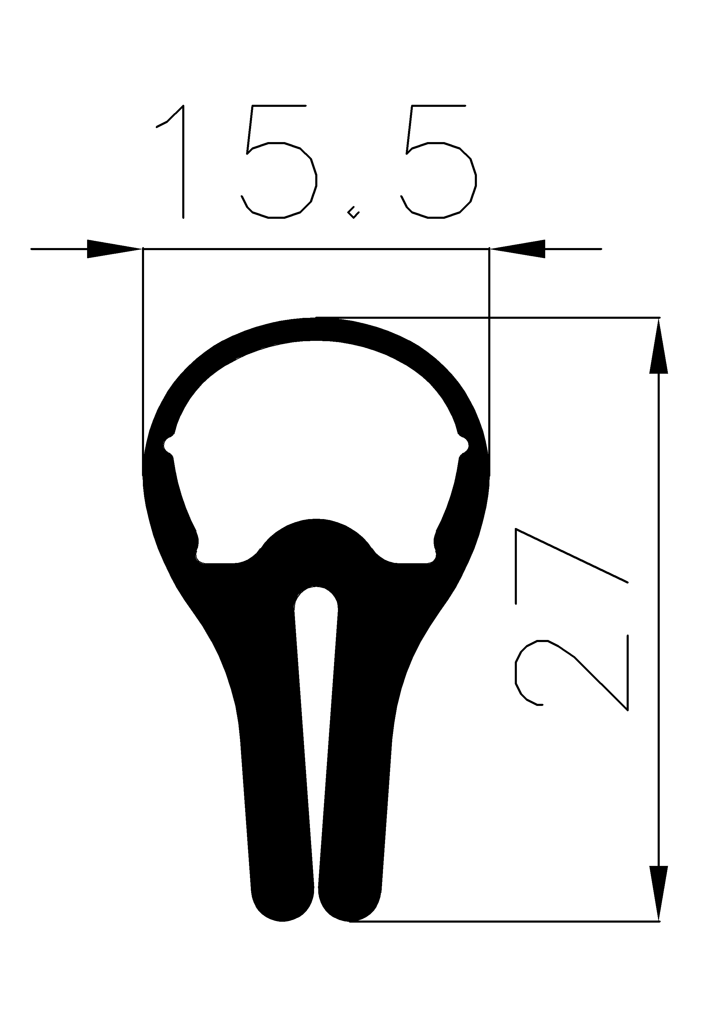 9240360LKG - without metal insert - Edge protection profiles 9240360LKG - without metal insert - Edge protection profiles