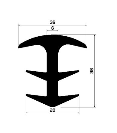 8950370KG - rubber profiles - Cover and T-profiles 8950370KG - rubber profiles - Cover and T-profiles