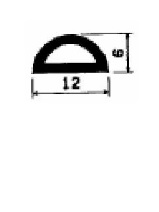 HR 2615 - EPDM rubber profiles - Semi-circle, D-profiles HR 2615 - EPDM rubber profiles - Semi-circle, D-profiles