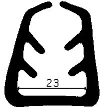 TU1 - G046 32×36 mm - rubber profiles - U shape profiles TU1 - G046 32×36 mm - rubber profiles - U shape profiles