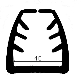 TU1 - G048 52×47 mm - rubber profiles - U shape profiles TU1 - G048 52×47 mm - rubber profiles - U shape profiles