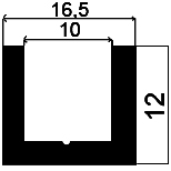 TU1 - G167 - rubber profiles - U shape profiles TU1 - G167 - rubber profiles - U shape profiles