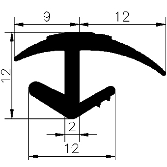 FA - G237 - rubber profiles - Cover and T-profiles FA - G237 - rubber profiles - Cover and T-profiles