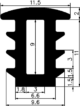 FA - G274 - rubber profiles - Cover and T-profiles FA - G274 - rubber profiles - Cover and T-profiles