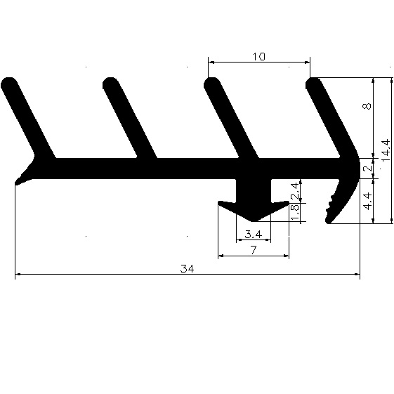 F - G318 - rubber profiles - Cover and T-profiles F - G318 - rubber profiles - Cover and T-profiles