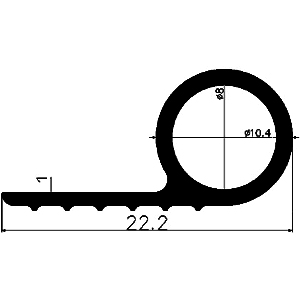 FN - G357 - EPDM profiles - Flag or 'P' profiles FN - G357 - EPDM profiles - Flag or 'P' profiles