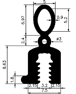 Z1 - G612 - silicone rubber profiles - Door-frame profiles Z1 - G612 - silicone rubber profiles - Door-frame profiles