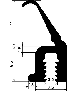 Z1 - G614 - silicone rubber profiles - Door-frame profiles Z1 - G614 - silicone rubber profiles - Door-frame profiles
